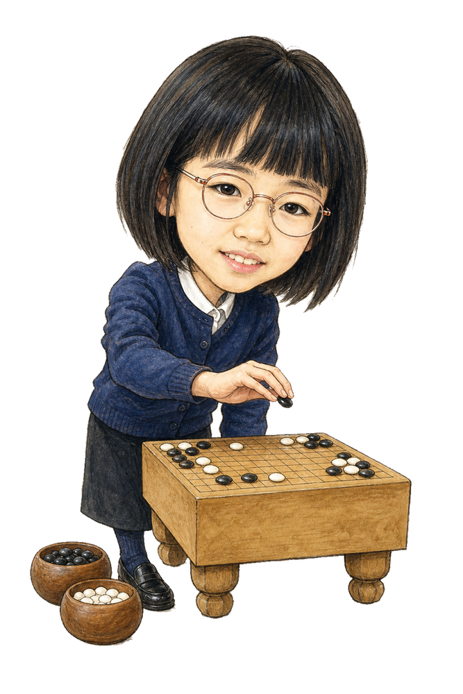 栁原咲輝のAI生成似顔絵