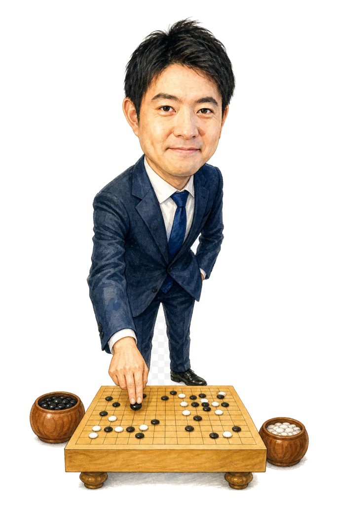 鶴山淳志のMIRUGO AI生成似顔絵
