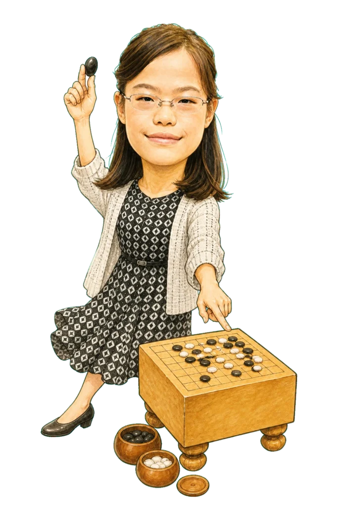 牛栄子のMIRUGO AI生成似顔絵