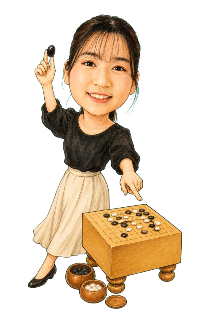 羽根彩夏のMIRUGO AI生成似顔絵