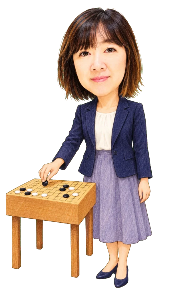 穂坂繭の顔でか似顔絵