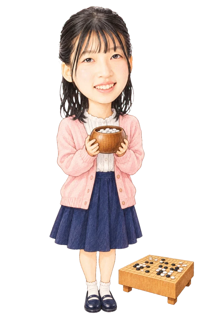 関山穂香の顔でか似顔絵